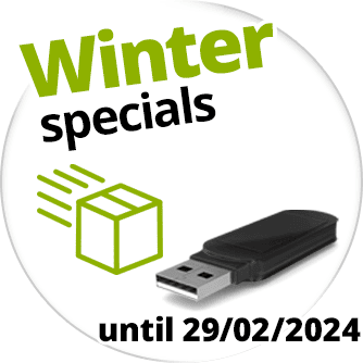 Christmas specials with free USB drive or 11% discount